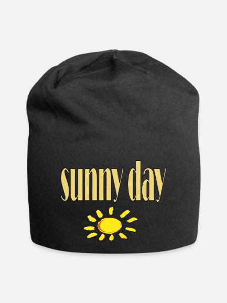 sunny day - Jersey-Beanie - Schwarz