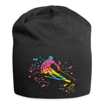 Alpine skiing Winter sports Nordic skiing - Jersey Beanie - black - Front