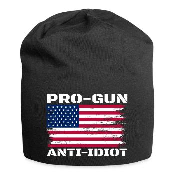 Pro-armes, anti-idiots - Bonnet en jersey - noir - Devant