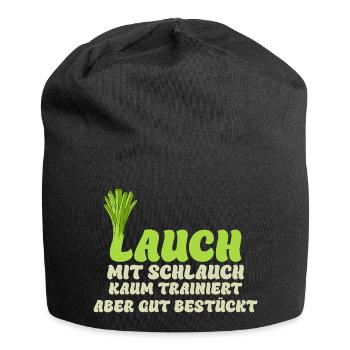 Gym LAUCH MIT SCHLAUCH KAUM TRAINIERT Lustig - Jersey-Beanie - Schwarz - Vorne