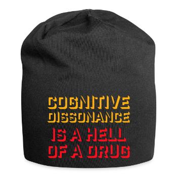 La dissonance cognitive est un sacré dicton. - Bonnet en jersey - noir - Devant