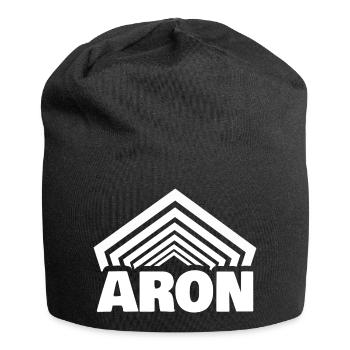 Prénom Aron - Bonnet en jersey - noir - Devant