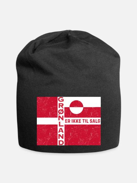 Greenland Not for Sale Emblem - Jersey Beanie - black