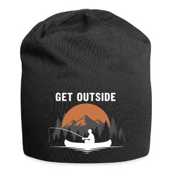 Pêche Rivière Canoë Get Outside - Bonnet en jersey - noir - Devant