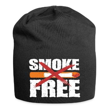 Non-smoker Ex Smoker Smoke Free - Jersey Beanie - black - Front