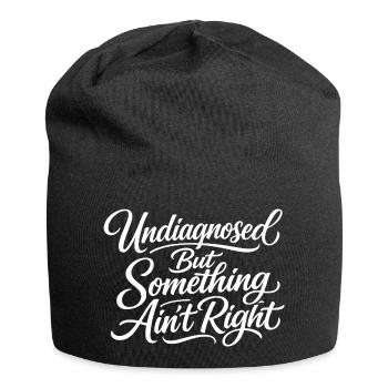 Ce n’est pas diagnostiqué, mais quelque chose ne va pas - Bonnet en jersey - noir - Devant