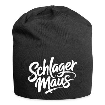 Schlager Maus Party Crew JGA Frauen Schlagermaus - Jersey-Beanie - Schwarz - Vorne