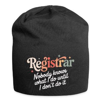 School Secretary School Secretary School Office Administration - Jersey Beanie - black - Front