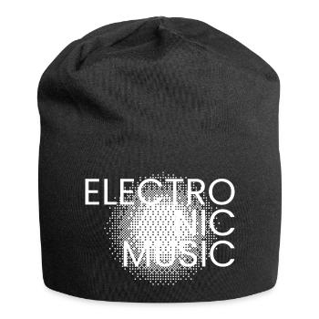 Affiche de musique électronique - Bonnet en jersey - noir - Devant