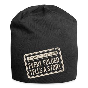 Every Folder Tells a Story - Jersey Beanie - black - Front