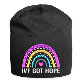 Ivf Retrieval Artificial Insemination Test Tube - Jersey Beanie - black - Front