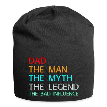 Papa, l’homme, le mythe, la légende, la mauvaise influence. - Bonnet en jersey - noir - Devant