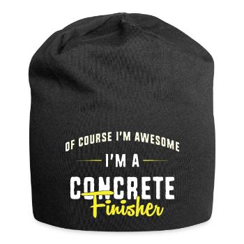 Beton Betonfertiger Betonmischer - Jersey-Beanie - Schwarz - Vorne