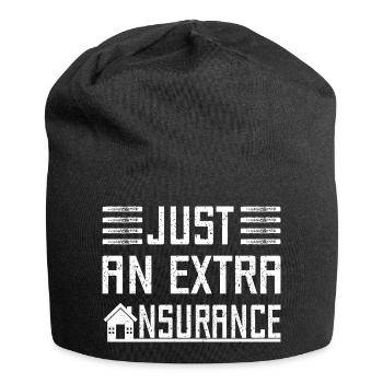 Insurance Agent Costume Just An Extra Medicare - Jersey Beanie - black - Front