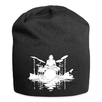 Croquis du batteur - Bonnet en jersey - noir - Devant