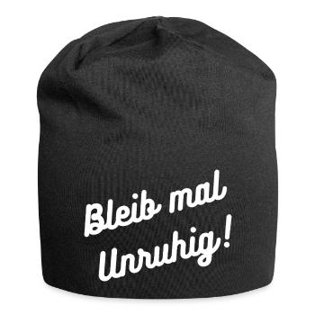 HN Stay Restless – Handwriting Saying - Jersey Beanie - black - Front