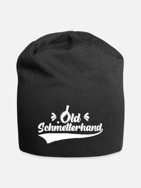 Tischtennisschläger Tischtennis lustiger Spruch - Jersey-Beanie - Schwarz