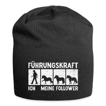 Shetland Pony Meine Follower Pferde Reitsport - Jersey-Beanie - Schwarz - Vorne