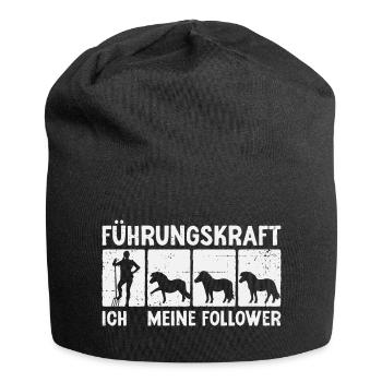 Shetland Pony Führungskraft Pferde Reitsport - Jersey-Beanie - Schwarz - Vorne
