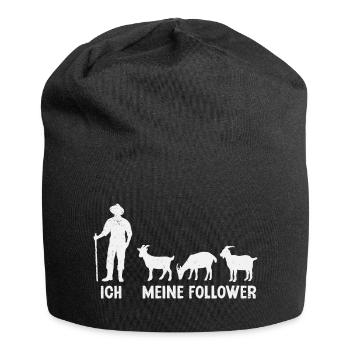 Ziegen Ziegenbock Landwirt Ziege - Jersey-Beanie - Schwarz - Vorne