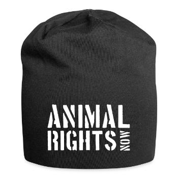 ANIMAL RIGHTS NOW - Jersey Beanie - black - Front