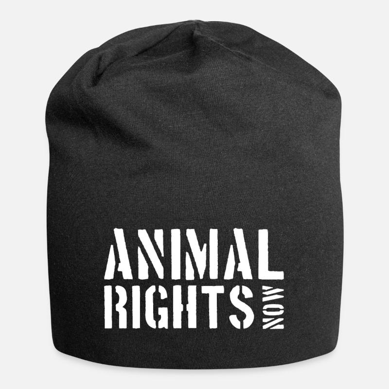 ANIMAL RIGHTS NOW - Bonnet en jersey - noir