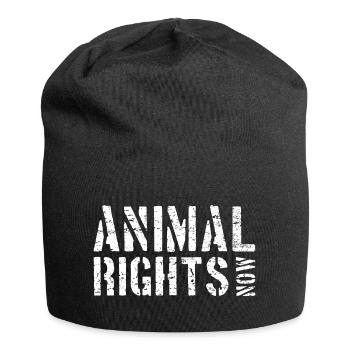 ANIMAL RIGHTS NOW - Jersey Beanie - black - Front