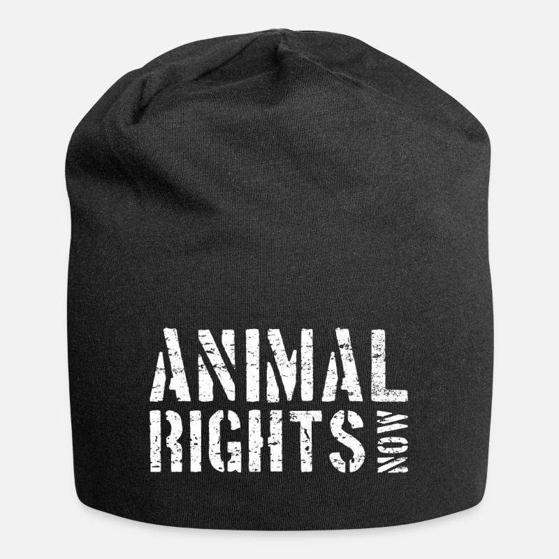 ANIMAL RIGHTS NOW - Bonnet en jersey - noir