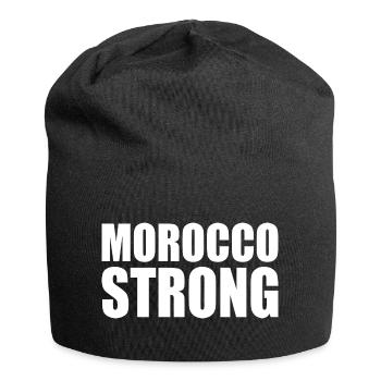 Morocco strong - Jersey-Beanie - Schwarz - Vorne