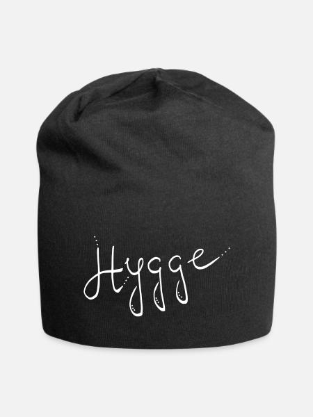 Hygge - Jersey-Beanie - Schwarz