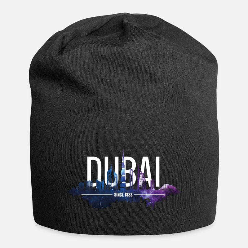 DUBAI SKYLINE KHALIFA - Bonnet en jersey - noir