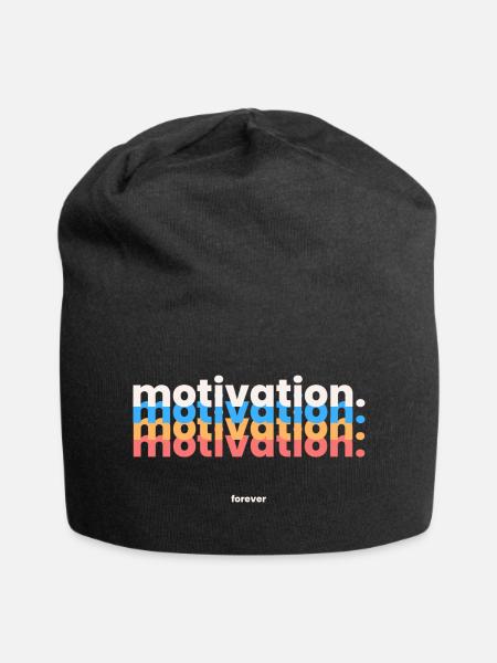 MOTIVATION. - Jersey-Beanie - Schwarz