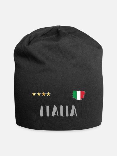 Italien Fußball Trikot mit Herz - Jersey-Beanie - Schwarz