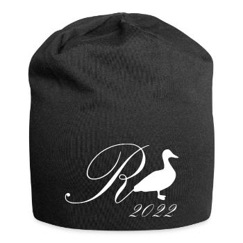 Rente - 2022 - Ente - Ruhestand Geschenk - Jersey-Beanie - Schwarz - Vorne
