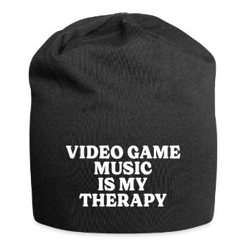 Geek Thérapie Musique De Jeux Vidéos - Bonnet en jersey - noir - Devant
