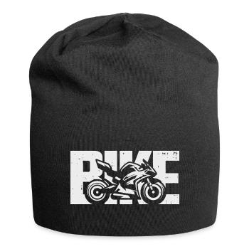 Bike Rennmotorrad Biker Motorrad Motorradfahrer - Jersey-Beanie - Schwarz - Vorne
