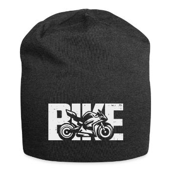 Bike Rennmotorrad Biker Motorrad Motorradfahrer - Jersey-Beanie - Anthrazit - Vorne