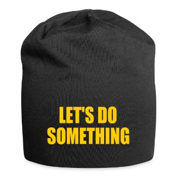 lets do something - Bonnet en jersey - noir - Devant