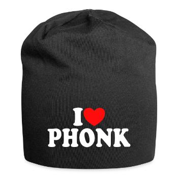 I love phonk - I love phonk music - Jersey Beanie - black - Front