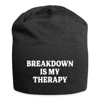 Musikertherapie Musik Metalcore Breakdown - Jersey-Beanie - Schwarz - Vorne