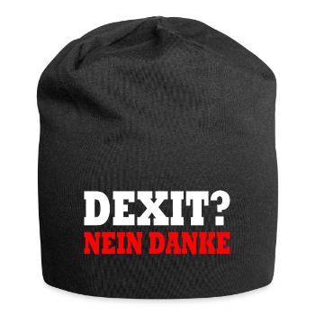 Dexit no thanks - Jersey Beanie - black - Front