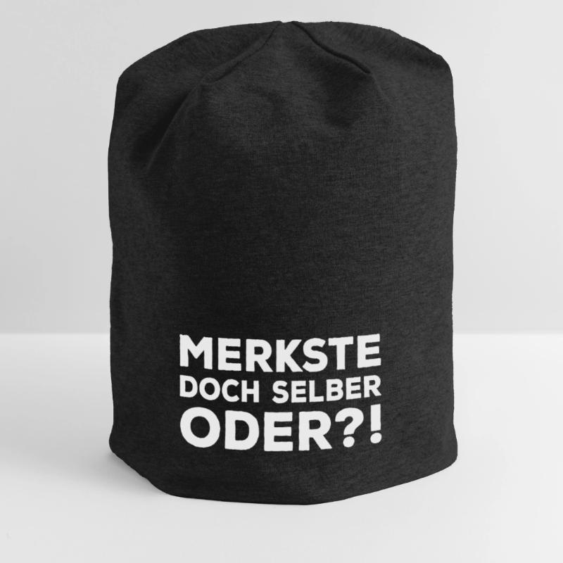Merkste Doch Selber Oder ?! Lustiger Sarkasmus Fun Jersey-Beanie