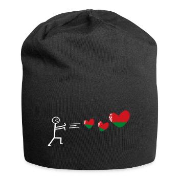 belarus belarus belarusian flag flag minsk - Jersey Beanie - black - Front