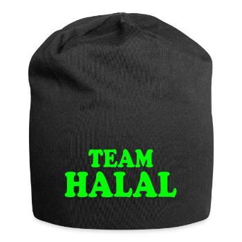 Team halal - Bonnet en jersey - noir - Devant