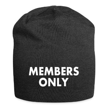 Members only - Jersey Beanie - charcoal grey - Front