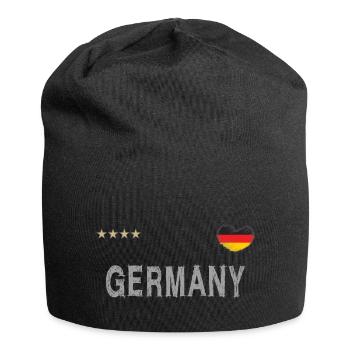 Maillot de foot Allemagne avec coeur - Bonnet en jersey - noir - Devant