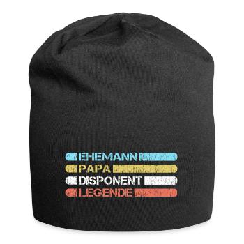 Papa der Disponent - Jersey-Beanie - Schwarz - Vorne
