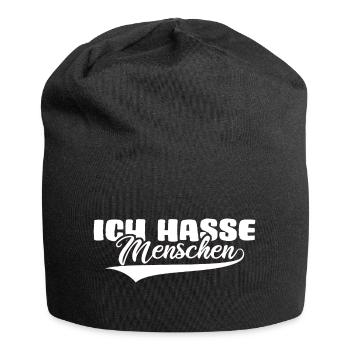 lifetime antisozial meme ich hasse menschen - Jersey-Beanie - Schwarz - Vorne