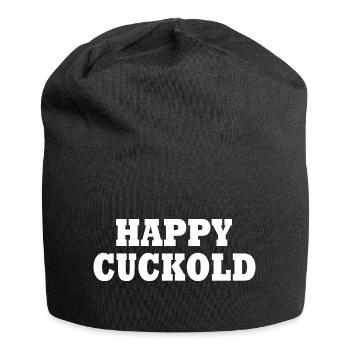 Happy cuckold - Jersey-Beanie - Schwarz - Vorne