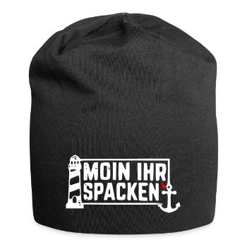 MOIN IHR SPACKEN - Ostseeliebe - Jersey-Beanie - Schwarz - Vorne